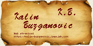 Kalin Buzganović vizit kartica